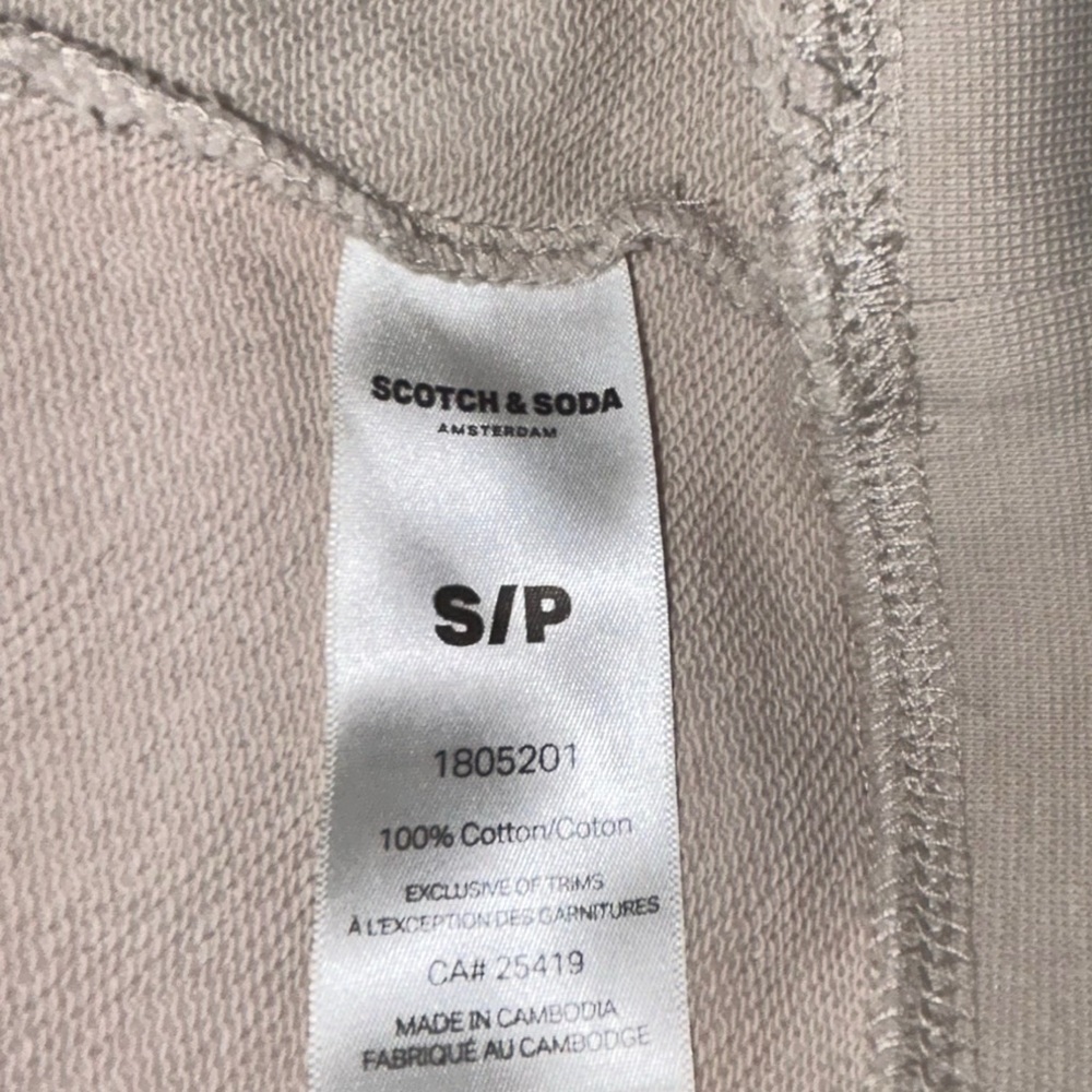 Scotch & Soda London Beige Graphic Sweatshirt in Size Small - Picture 5 of 6